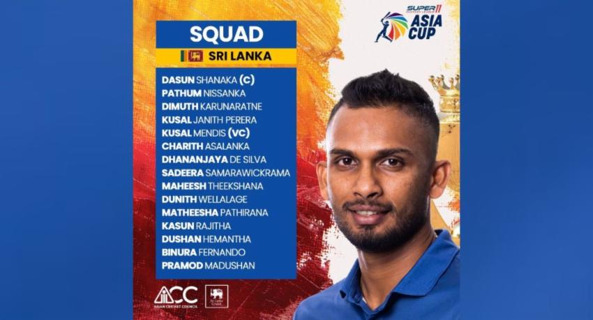 Sri Lanka Cricket announces squad for Asia Cup